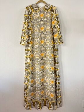 PALLAVI PURI Luxury Designer Printed Maxi Kaftan Dress Size M